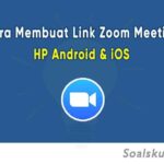 Cara membuat link zoom meeting