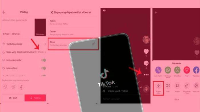 Cara menghilangkan tulisan tik tok di video