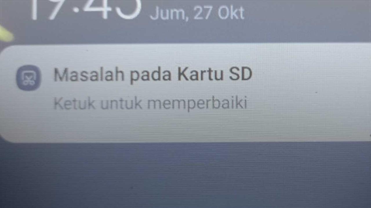 Cara memperbaiki kartu sd rusak